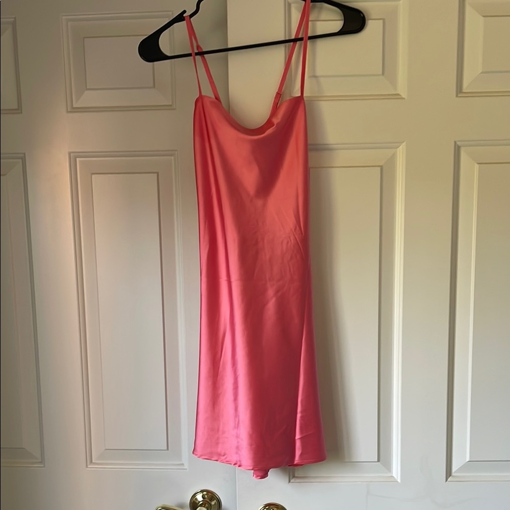 Elegant Pink Slip Dress